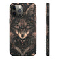 Wolf Phone Case, Tough Cases for Animal Lovers, Unique Gift, Boho Style, Nature Phone Cover, Galaxy Design, Therian