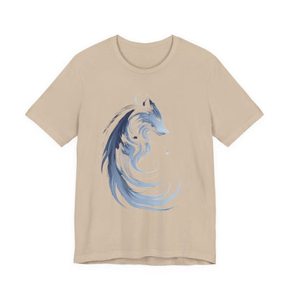 Wolf Spirit Unisex Tee, Nature Lover Wolf Shirt, Animal Spirit Graphic Tee, Wilderness Adventure T-Shirt, Outdoor Wildlife