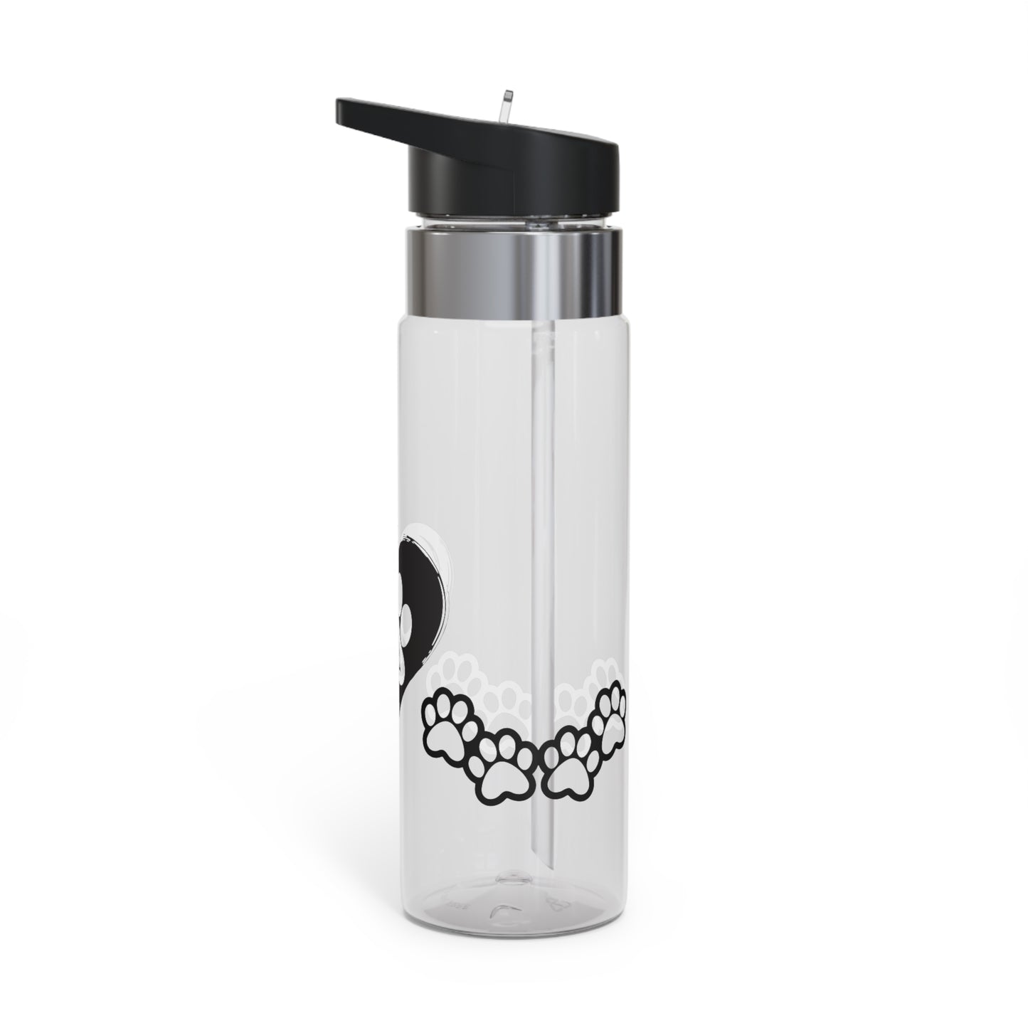 Therian Gear, Water Bottle, Therian Symbol Paw Heart Design, Tritan™ Sport Bottle, 20oz, Animal Lover Gift, Gym