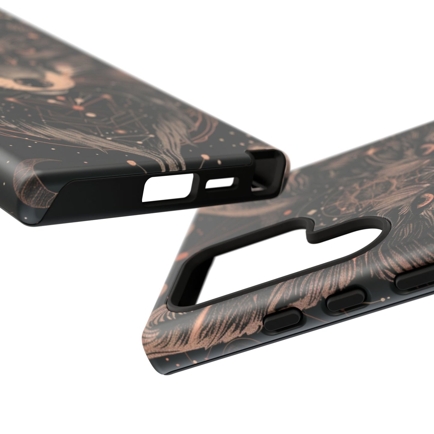 Wolf Phone Case, Tough Cases for Animal Lovers, Unique Gift, Boho Style, Nature Phone Cover, Galaxy Design, Therian