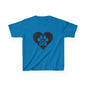 Therian Gear, Kids Tee, Therian Delta Symbol Paw Print Heart Design - Children's T-Shirt, Kid's Shirt, Youth Top, Cute Tee