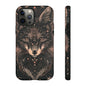 Wolf Phone Case, Tough Cases for Animal Lovers, Unique Gift, Boho Style, Nature Phone Cover, Galaxy Design, Therian