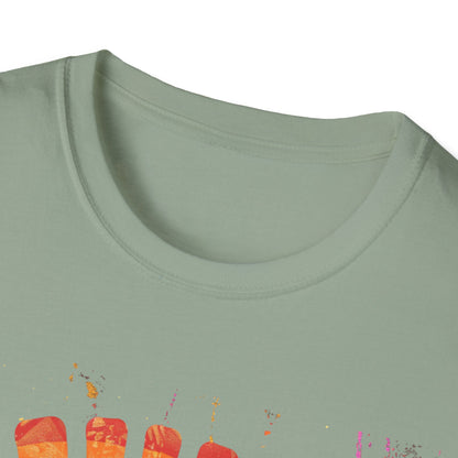 Vintage T-Shirt, Rainbow Mushroom Unisex Soft Style T-Shirt, Boho Tee, Psychedelic Shirt, Festival Wear, Nature Lover Gift