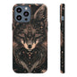 Wolf Phone Case, Tough Cases for Animal Lovers, Unique Gift, Boho Style, Nature Phone Cover, Galaxy Design, Therian