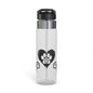 Therian Gear, Water Bottle, Therian Symbol Paw Heart Design, Tritan™ Sport Bottle, 20oz, Animal Lover Gift, Gym