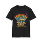 Vintage T-Shirt, Rainbow Mushroom Unisex Soft Style T-Shirt, Boho Tee, Psychedelic Shirt, Festival Wear, Nature Lover Gift