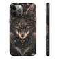 Wolf Phone Case, Tough Cases for Animal Lovers, Unique Gift, Boho Style, Nature Phone Cover, Galaxy Design, Therian