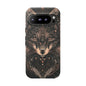 Wolf Phone Case, Tough Cases for Animal Lovers, Unique Gift, Boho Style, Nature Phone Cover, Galaxy Design, Therian