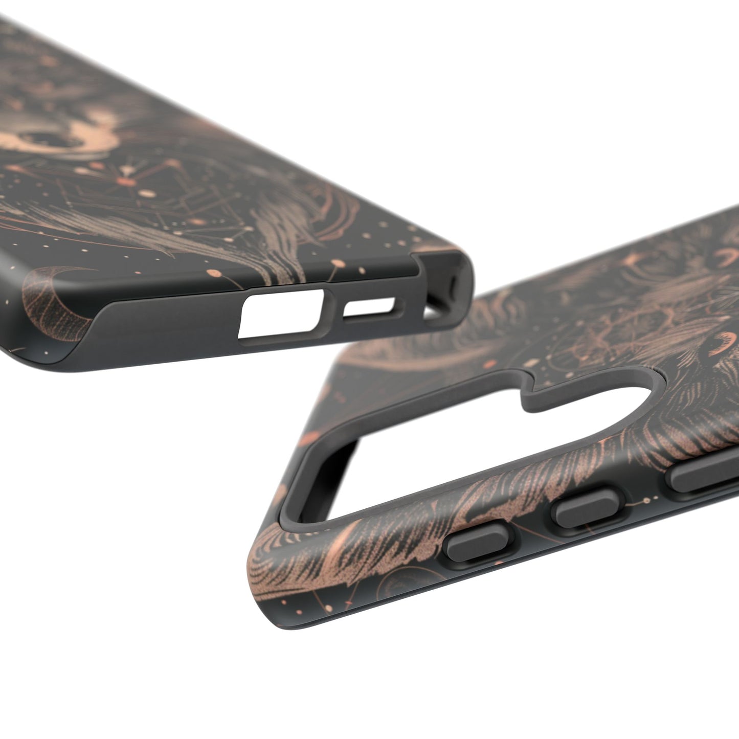 Wolf Phone Case, Tough Cases for Animal Lovers, Unique Gift, Boho Style, Nature Phone Cover, Galaxy Design, Therian