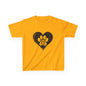 Therian Gear, Kids Tee, Therian Delta Symbol Paw Print Heart Design - Children's T-Shirt, Kid's Shirt, Youth Top, Cute Tee