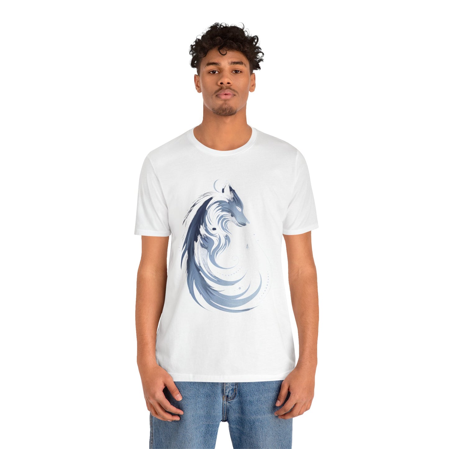 Wolf Spirit Unisex Tee, Nature Lover Wolf Shirt, Animal Spirit Graphic Tee, Wilderness Adventure T-Shirt, Outdoor Wildlife