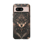 Wolf Phone Case, Tough Cases for Animal Lovers, Unique Gift, Boho Style, Nature Phone Cover, Galaxy Design, Therian