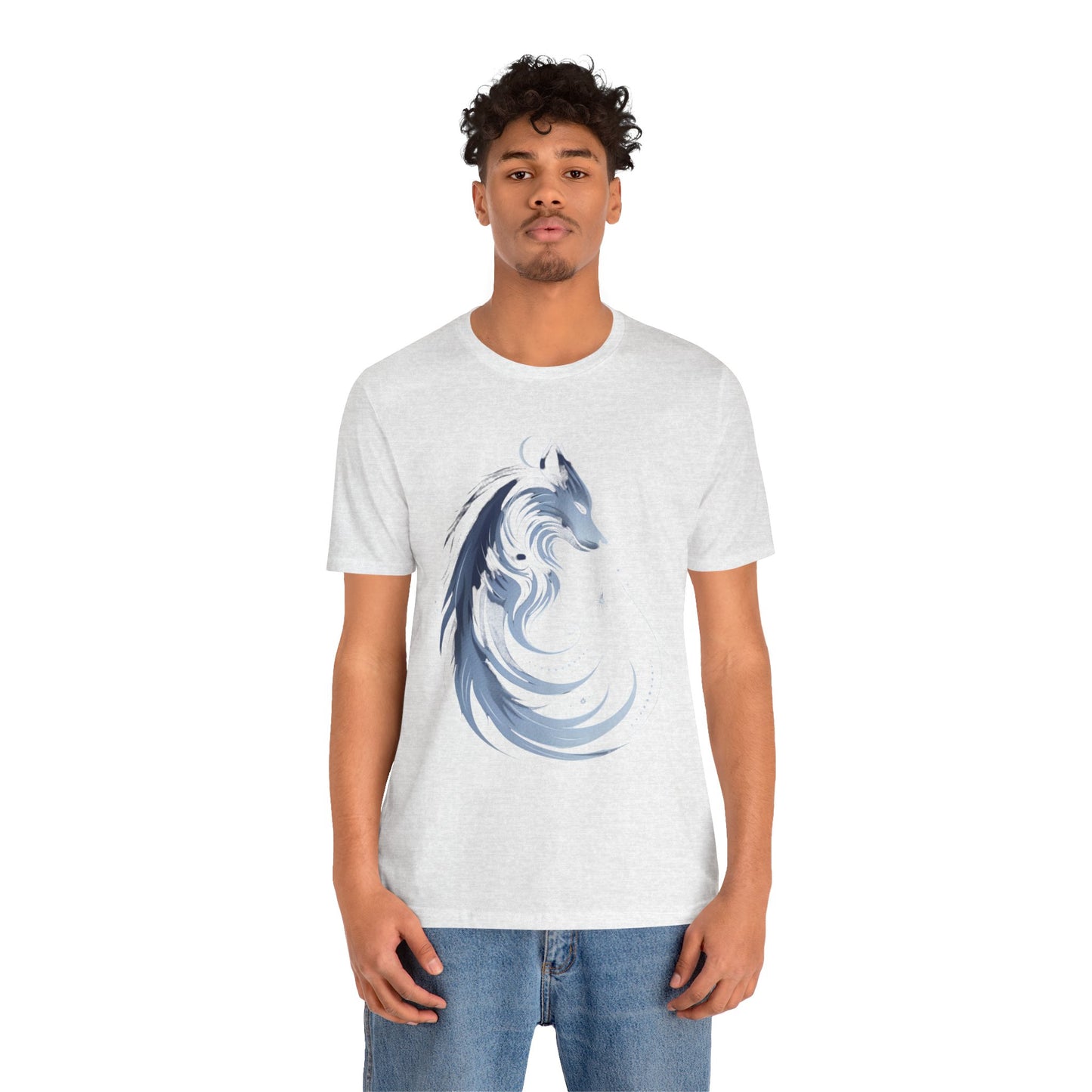 Wolf Spirit Unisex Tee, Nature Lover Wolf Shirt, Animal Spirit Graphic Tee, Wilderness Adventure T-Shirt, Outdoor Wildlife