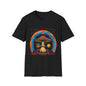 Vintage Inspired Shirt, Psychedelic Mushroom Peace T-Shirt, Unisex Tee, Bohemian Style Apparel, Festival Outfit, Gift