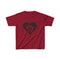 Therian Gear, Kids Tee, Therian Delta Symbol Paw Print Heart Design - Children's T-Shirt, Kid's Shirt, Youth Top, Cute Tee
