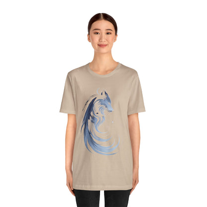 Wolf Spirit Unisex Tee, Nature Lover Wolf Shirt, Animal Spirit Graphic Tee, Wilderness Adventure T-Shirt, Outdoor Wildlife