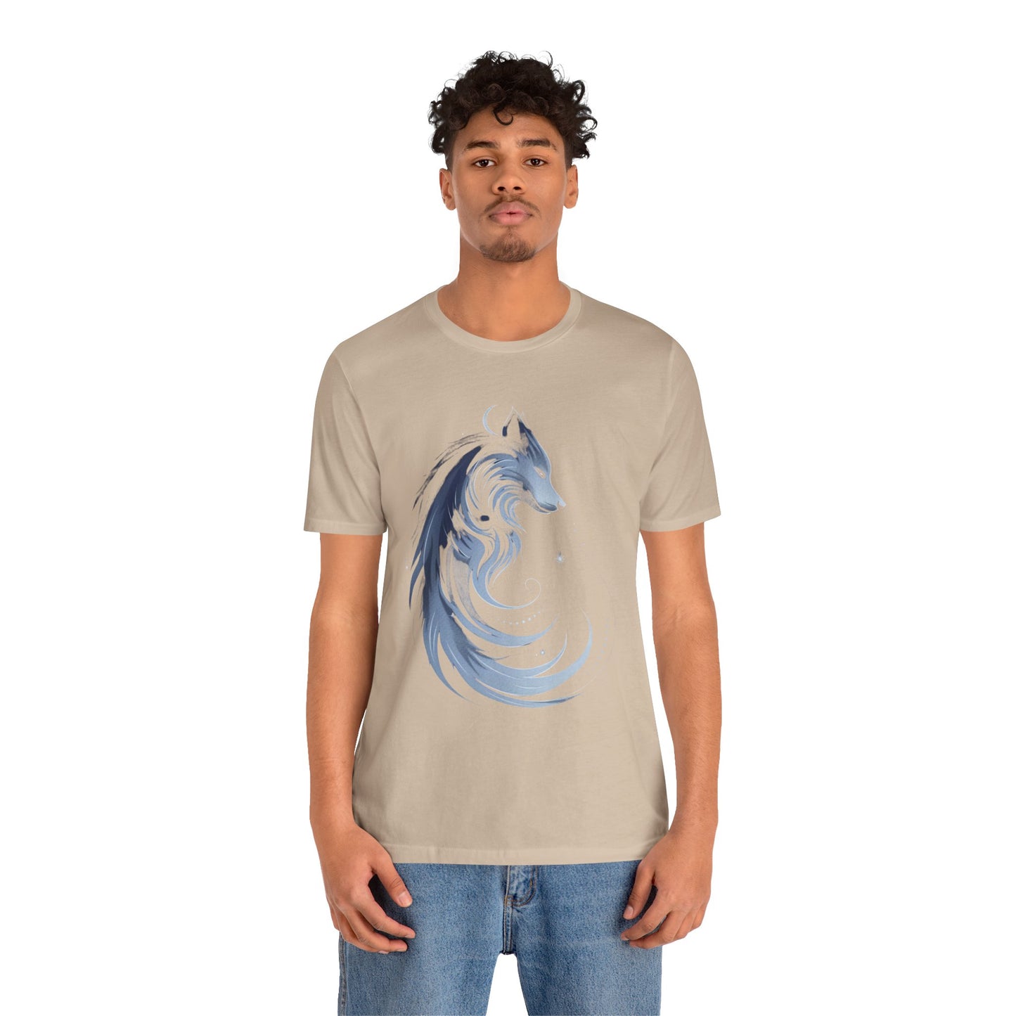 Wolf Spirit Unisex Tee, Nature Lover Wolf Shirt, Animal Spirit Graphic Tee, Wilderness Adventure T-Shirt, Outdoor Wildlife