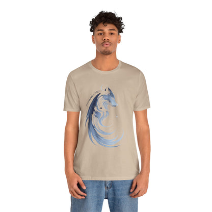 Wolf Spirit Unisex Tee, Nature Lover Wolf Shirt, Animal Spirit Graphic Tee, Wilderness Adventure T-Shirt, Outdoor Wildlife