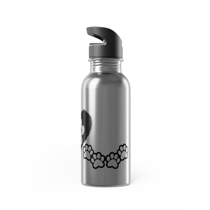 Therian Gear, Water Bottle, therian symbol in a heart design - Stainless Steel Tumbler, Cup with Straw, 20oz