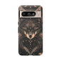 Wolf Phone Case, Tough Cases for Animal Lovers, Unique Gift, Boho Style, Nature Phone Cover, Galaxy Design, Therian