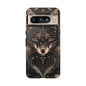 Wolf Phone Case, Tough Cases for Animal Lovers, Unique Gift, Boho Style, Nature Phone Cover, Galaxy Design, Therian