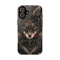 Wolf Phone Case, Tough Cases for Animal Lovers, Unique Gift, Boho Style, Nature Phone Cover, Galaxy Design, Therian