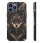 Wolf Phone Case, Tough Cases for Animal Lovers, Unique Gift, Boho Style, Nature Phone Cover, Galaxy Design, Therian