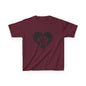 Therian Gear, Kids Tee, Therian Delta Symbol Paw Print Heart Design - Children's T-Shirt, Kid's Shirt, Youth Top, Cute Tee