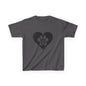 Therian Gear, Kids Tee, Therian Delta Symbol Paw Print Heart Design - Children's T-Shirt, Kid's Shirt, Youth Top, Cute Tee