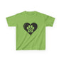 Therian Gear, Kids Tee, Therian Delta Symbol Paw Print Heart Design - Children's T-Shirt, Kid's Shirt, Youth Top, Cute Tee