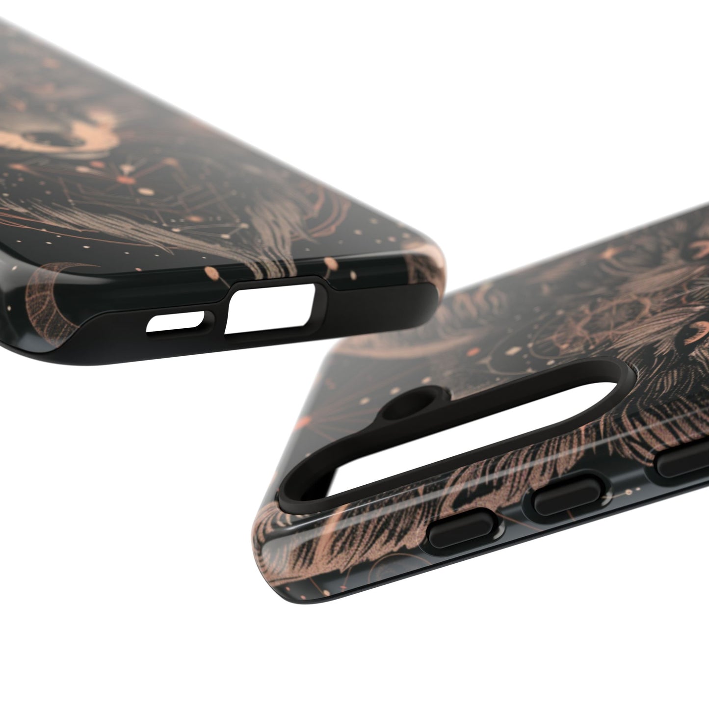Wolf Phone Case, Tough Cases for Animal Lovers, Unique Gift, Boho Style, Nature Phone Cover, Galaxy Design, Therian