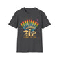 Vintage T-Shirt, Rainbow Mushroom Unisex Soft Style T-Shirt, Boho Tee, Psychedelic Shirt, Festival Wear, Nature Lover Gift