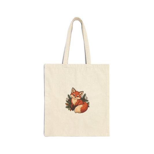 CountryCanvas Woodland Fox Cotton Canvas Tote