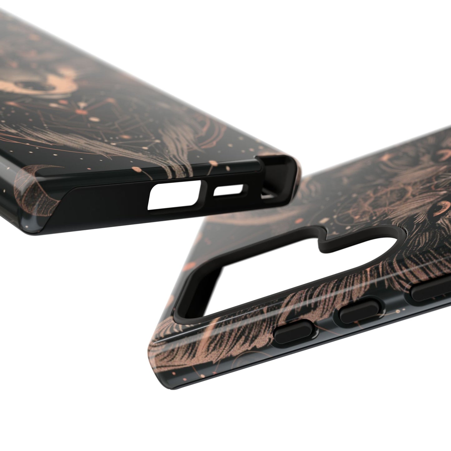 Wolf Phone Case, Tough Cases for Animal Lovers, Unique Gift, Boho Style, Nature Phone Cover, Galaxy Design, Therian